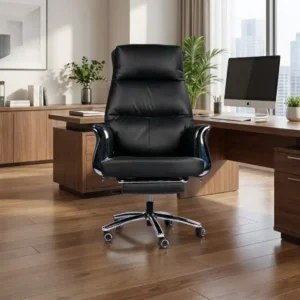Luxury High-Back Leather Executive Chair
