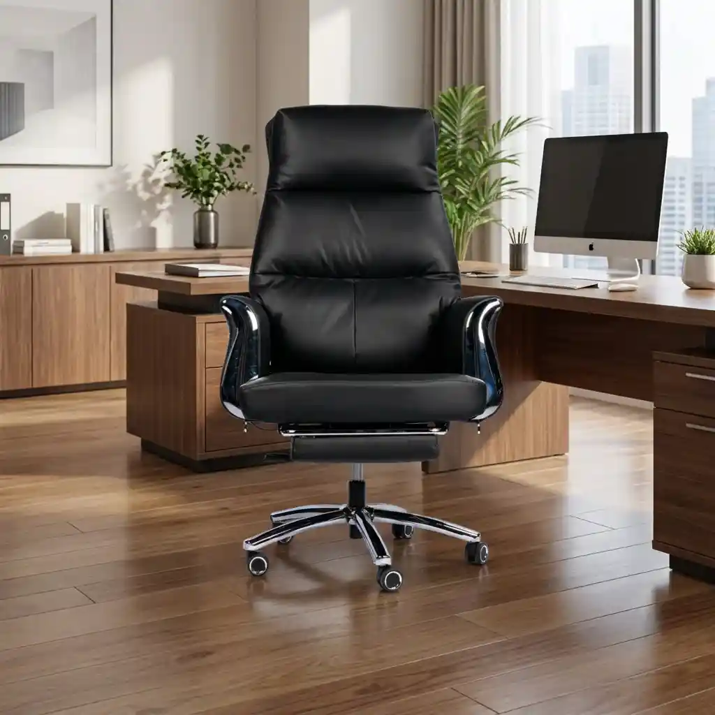 Luxury High-Back Leather Executive Chair