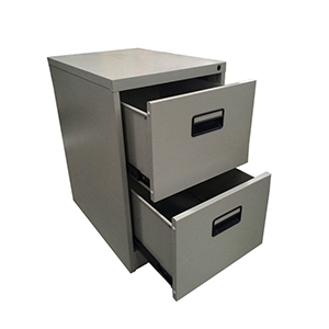 2-Drawer Steel Mobile Pedestal Cabinet