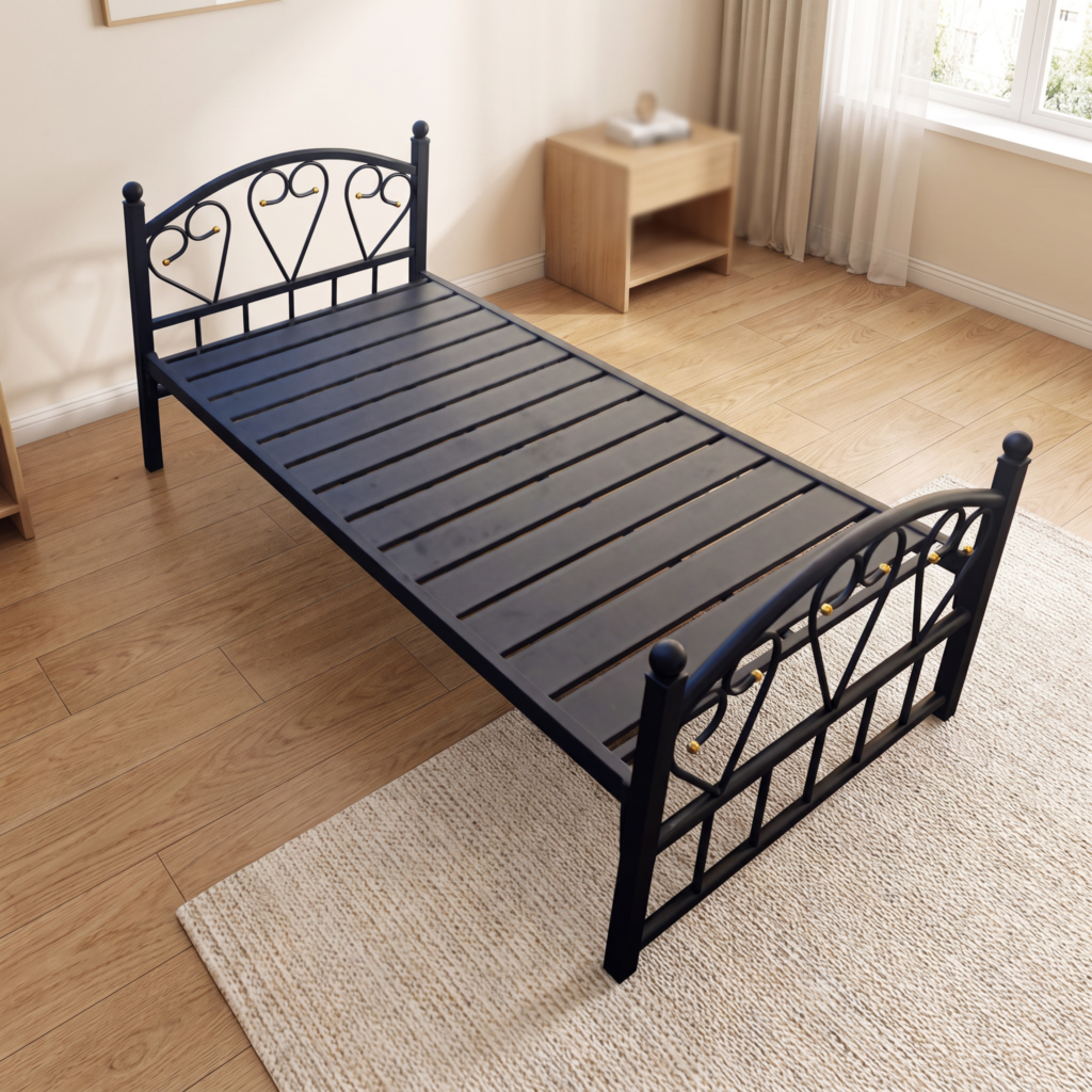 Heavy Duty Single Metal Bed