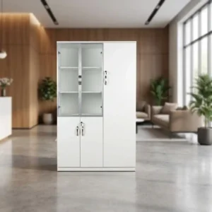 White Office Storage Cabinet
