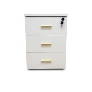 BR-3 White Mobile Pedestal