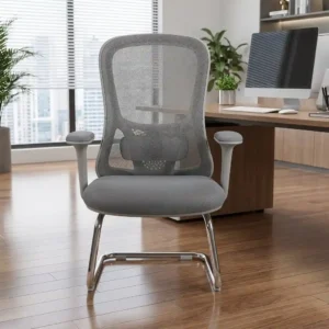 Grey Contemporary Visitor and Meeting Chair