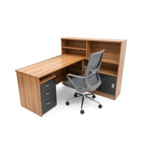 OS-11B L-Shaped Office Workstation with Storage