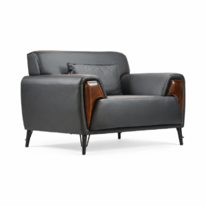 Prestige Wood Accent Chair – Black