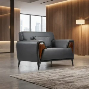 Prestige Wood Accent Chair – Black