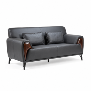 Prestige Wood 3-Seater Sofa – Black