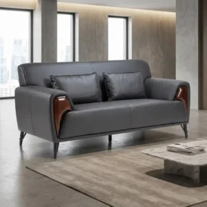 Prestige Wood 3-Seater Sofa – Black