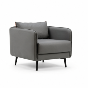 Nova Compact Accent Chair – Grey