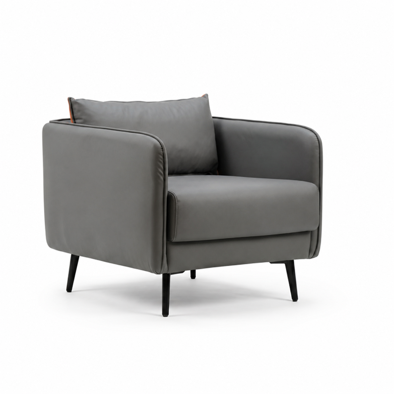 Nova Compact Accent Chair – Grey
