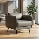 Nova Compact Accent Chair – Grey