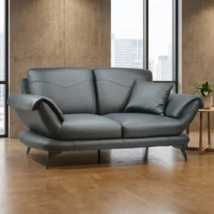 Luna Curve 2-Seater Sofa – Black