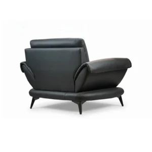 Luna Curve Accent Chair – Black