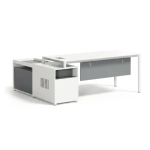 DP60-D0118 Modern Executive Office Desk with Integrated Side Storage