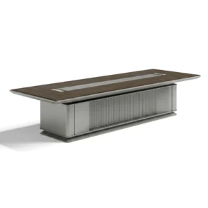 GXK-01C48 Premium Executive Conference Table with Wood Finish & Full Pedestal Base