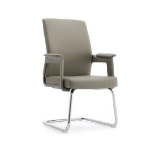 OC-102A Executive Visitor Chair with Upholstered Armrests & Chrome Cantilever Base