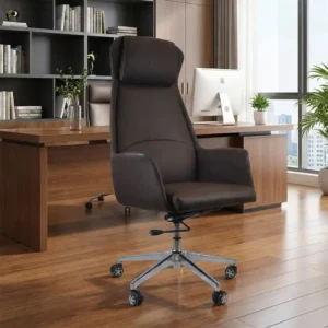 Brown Luxury Executive High-Back Chair