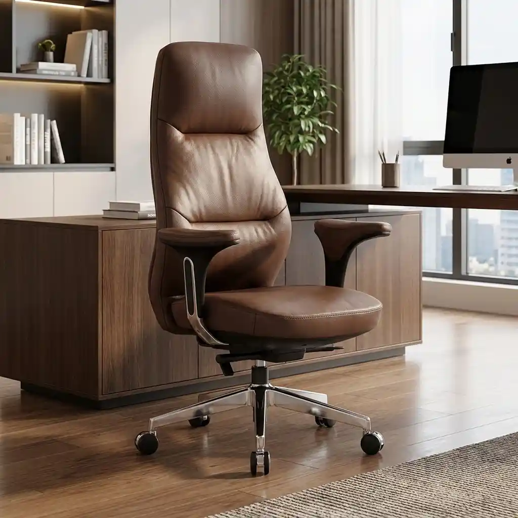 Brown Executive High-Back Chair