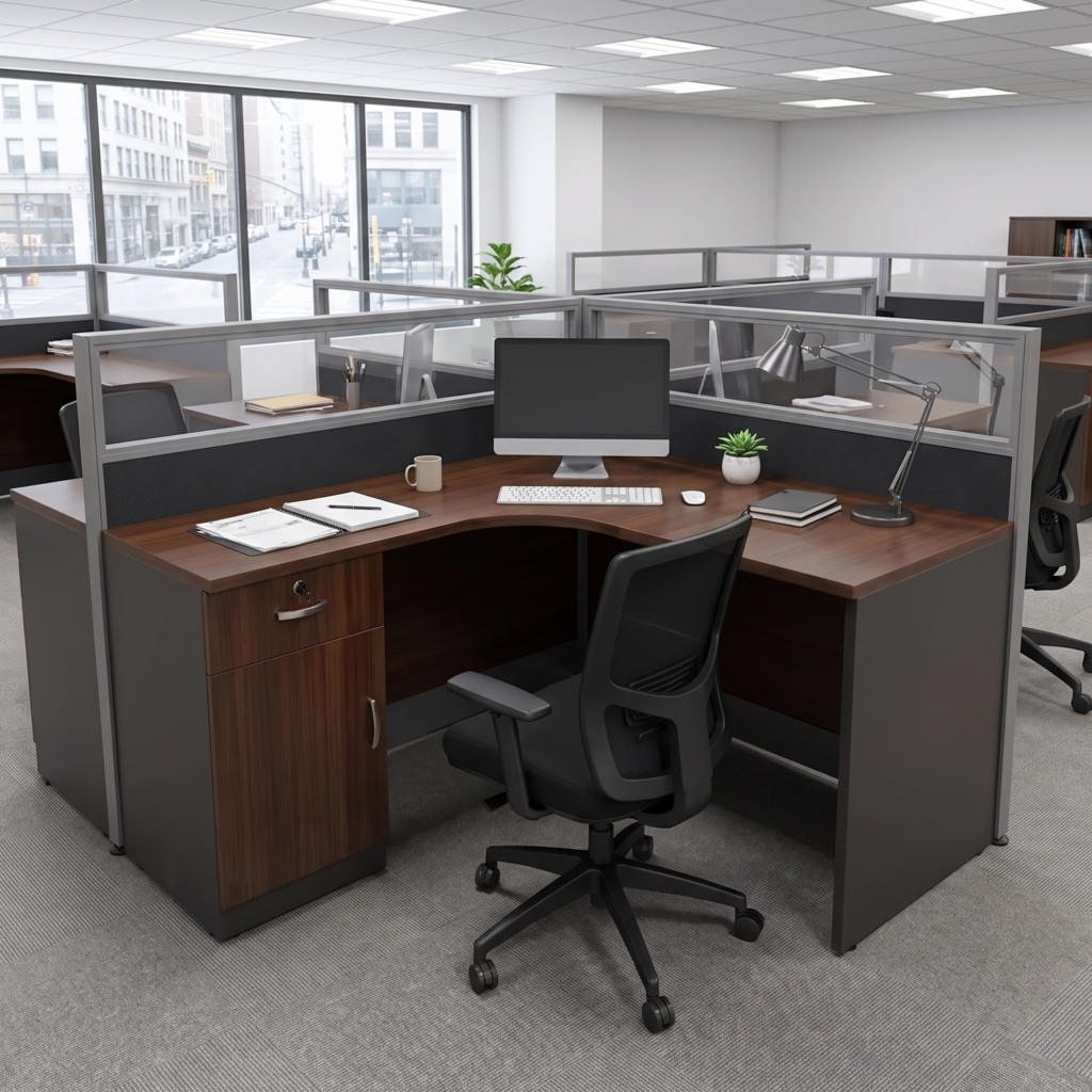 CornerPro L-Shaped Workstation