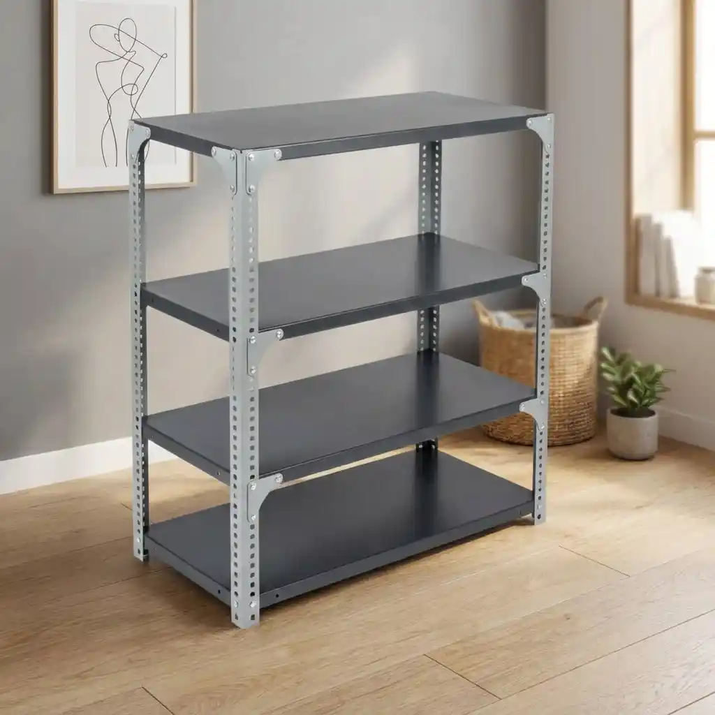 Heavy-Duty 4-Tier Metal Storage Shelving Unit