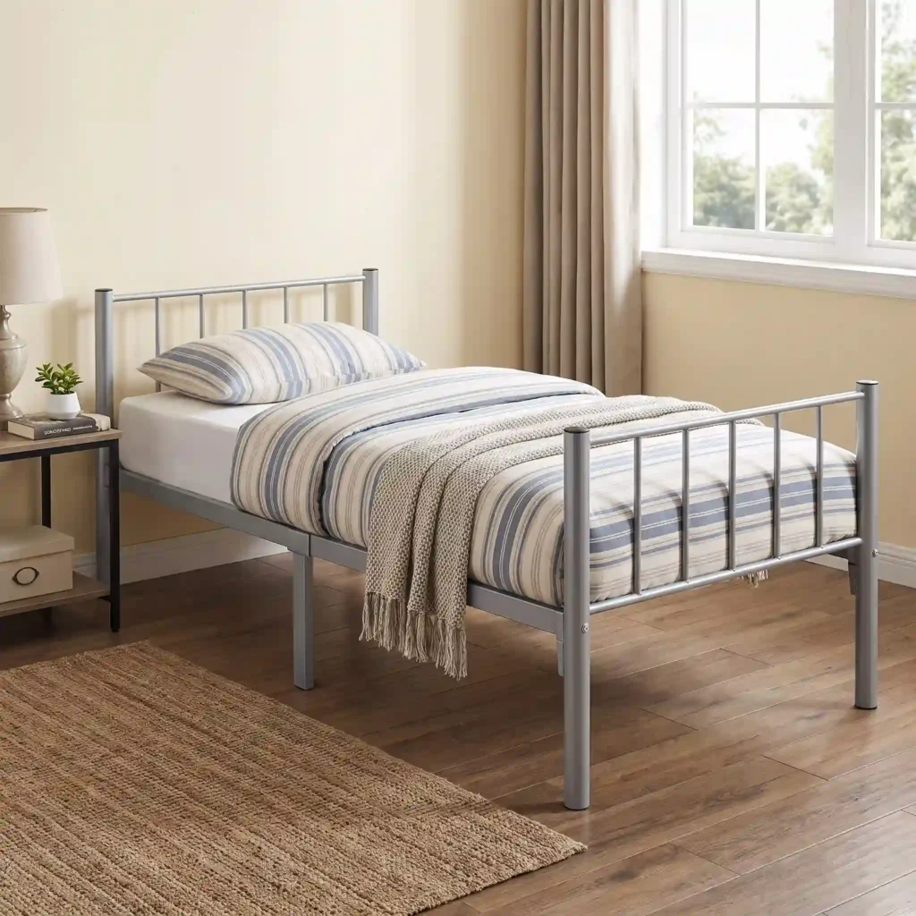 Heavy Duty Single Metal  Bed