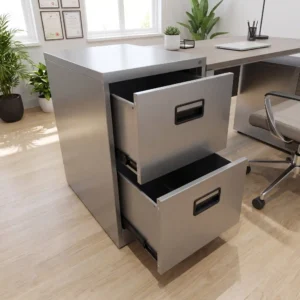 2-Drawer Steel Mobile Pedestal Cabinet