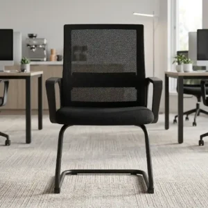 Black Mesh Visitor Chair